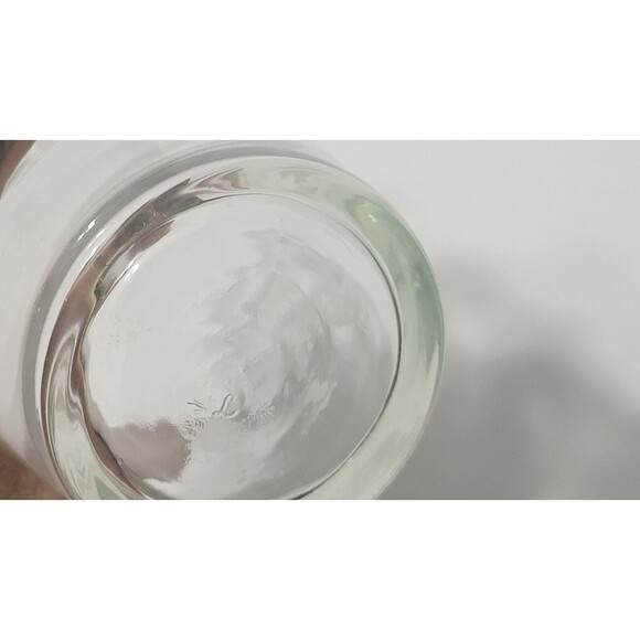 Vintage MCM Libbey Frosted Etched Design Clear Glass Wine/Juice Carafe - Picture 7 of 8